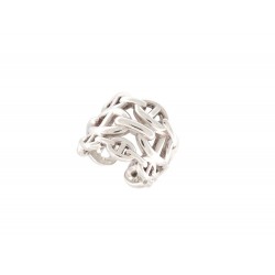 BAGUE HERMES CHAINE D'ANCRE ENCHAINEE GM H109506B T53 EN ARGENT MASSIF RING 575€