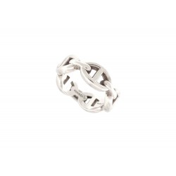 BAGUE HERMES CHAINE D'ANCRE ENCHAINEE PM H109507B 52 ARGENT MASSIF 925 RING 450€