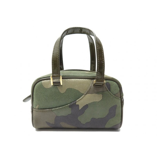 NEUF SAC A MAIN CHRISTIAN DIOR MINI BOWLING CAMOUFLAGE KAKI JOHN GALLIANO BAG