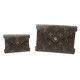 NEUF LOT DEUX POCHETTES ENVELOPPES LOUIS VUITTON KIRIGAMI M62034 TOILE MONOGRAM