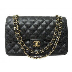 NEUF SAC A MAIN CHANEL TIMELESS 11.12 GRAND CLASSIQUE JUMBO CAVIAR PURSE 11100€