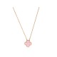 NEUF COLLIER VAN CLEEF & ARPELS PENDENTIF VINTAGE ALHAMBRA ED LIMITEE 2015 ROSE