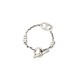 BRACELET HERMES FARANDOLE H104567B CHAINE D'ANCRE 16 CM ARGENT 925 24.7GR BANGLE