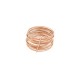 NEUF BAGUE VANRYCKE MARGHERITA BM3R0-02 59 OR ROSE 18K 4.3G PINK GOLD RING 1670€