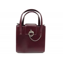 SAC A MAIN CARTIER CROCHET PANTHERE BANDOULIERE EN CUIR BORDEAUX HAND BAG 1700€