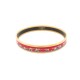 BRACELET HERMES EN EMAIL FIN 20 CM ELEPHANTS DORE BOITE ENAMEL STRAP BANGLE 455€