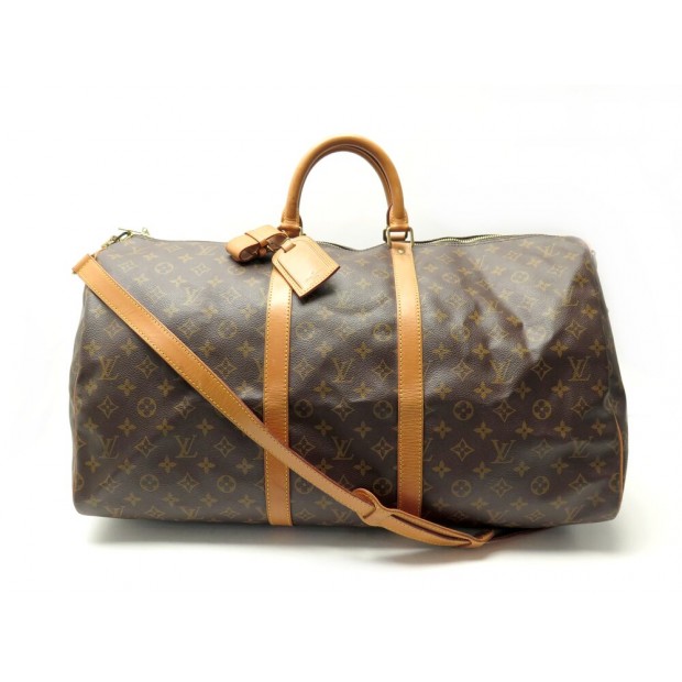 SAC DE VOYAGE LOUIS VUITTON KEEPALL 55 BANDOULIERE M41414 TOILE MONOGRAM 2250€