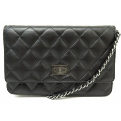 NEUF SAC A MAIN CHANEL WALLET ON CHAIN BOY BANDOULIERE CUIR WOC HAND BAG 3100€