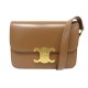 NEUF SAC A MAIN CELINE TRIOMPHE TEEN 188423 CUIR DARK SEPIA PURSE HAND BAG 3300€