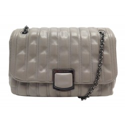 SAC A MAIN LONGCHAMP BRIOCHE M 10131HVV EN CUIR GRIS BANDOULIERE HAND BAG 690€