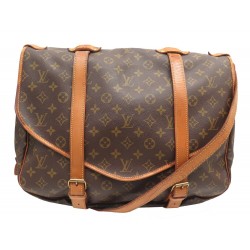 VINTAGE SAC A MAIN LOUIS VUITTON SAUMUR GM M42254 MONOGRAM BANDOULIERE BAG 1460€