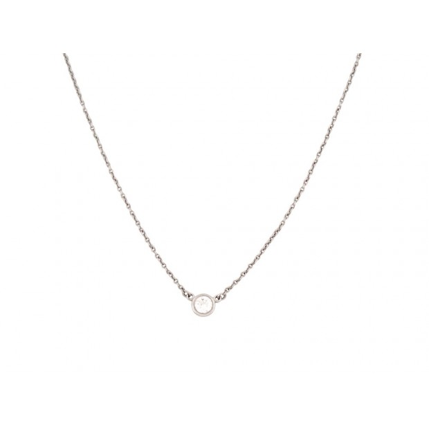 NEUF COLLIER TIFFANY & CO DIAMONDS BY THE YARD PLATINE DIAMANT SOLITAIRE 1800€