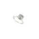 NEUF BAGUE SERTIE D'UN DIAMANT SOLITAIRE 2CT OR BLANC 18K 5GR DIAMOND GOLD RING