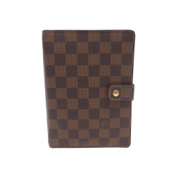 PORTE AGENDA LOUIS VUITTON MM R20240 TOILE DAMIER EBENE DIARY BOITE COVER 495€