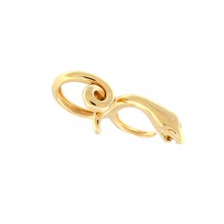 BAGUE BOUCHERON DOUBLE TROUBLE SERPENT 52 & 54 OR JAUNE 18K 16G SNAKE RING 4000€