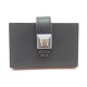 NEUF PORTE CARTES FENDI 8M0301 ACCORDEON MULTIPLE EN CUIR GRIS CARD HOLDER 420€