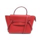 SAC A MAIN CELINE BELT MICRO CUIR ROUGE CORAIL BANDOULIERE PURSE HAND BAG 2200€