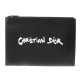 NEUF POCHETTE DIOR HOMME SLIM POUCH LOGO CUIR NEW LEATHER POUCH HAND BAG 730€