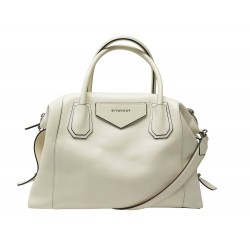 SAC A MAIN GIVENCHY ANTIGONA GM EN CUIR ECRU BANDOULIERE LEATHER HANDBAG 2150€