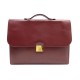 SERVIETTE CARTABLE MUST DE CARTIER EN CUIR BORDEAUX 