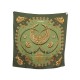 FOULARD HERMES LES CAVALIERS D'OR CARRE 90 EN SOIE KAKI KHAKI SILK SCARF 495€