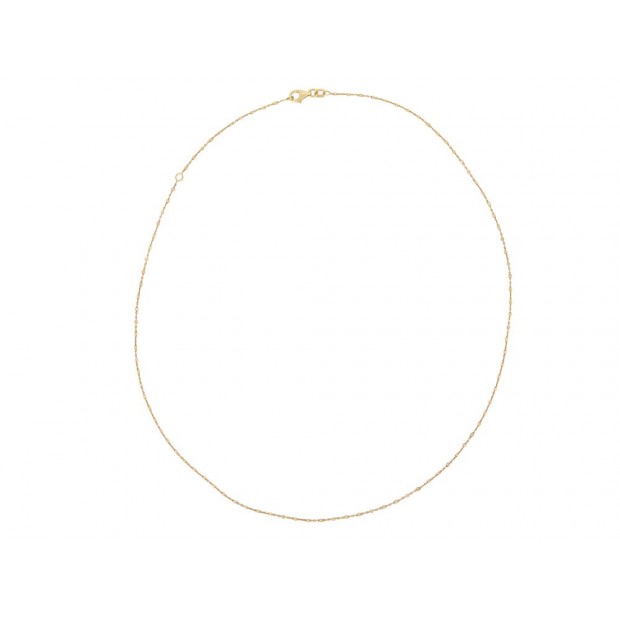 NEUF COLLIER DJULA CHAINE AKL02920 OR JAUNE 18K 40-45 NEW GOLDEN NECKLACE 495€