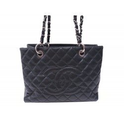 SAC A MAIN CHANEL SHOPPING BAG GM CUIR CAVIAR MATELASSE ANTHRACITE HANDBAG 6300€