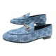 NEUF CHAUSSURES GUCCI MORS JORDAAN DENIM 431467 36.5 MOCASSINS LOAFERS SHOE 850€