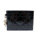 NEUF PORTE CARTES CHRISTIAN DIOR LADY EN CUIR VERNIS NEW LEATHER WALLET 340€