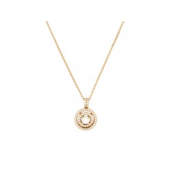 NEUF COLLIER PENDENTIF EN OR JAUNE 18K T44 57 DIAMANTS 0.63 CT DIAMONDS NECKLACE