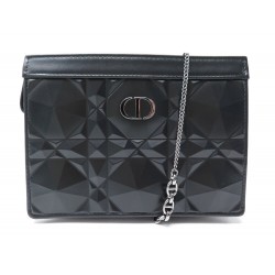 NEUF SAC POCHETTE CHRISTIAN DIOR CARO CANNAGE DIAMANT BANDOULIERE CLUTCH 2200€