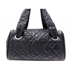 SAC A MAIN CHANEL BOWLING LOGO CC CUIR MATELASSE CAVIAR LEATHER HAND BAG 5500€