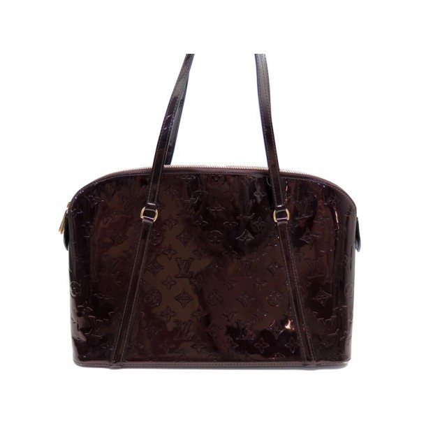 SAC A MAIN LOUIS VUITTON AVALON CUIR MONOGRAM VERNIS AMARANTE HAND BAG 2000€