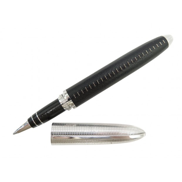 STYLO BILLE LOUIS VUITTON ROLLERBALL SPIRIT EN CUIR ET METAL PALLADIE PEN 950€