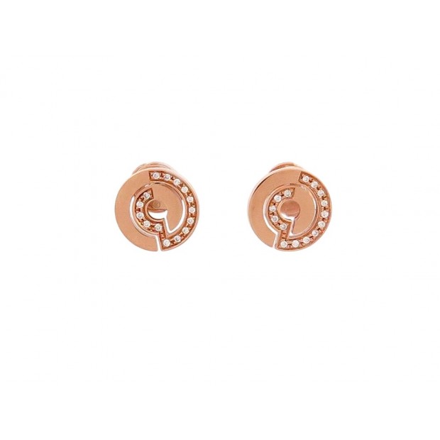 NEUF BOUCLES D'OREILLES DINH VAN SEVENTIES 823215 DIAMANTS OR 18K EARRINGS 1340€