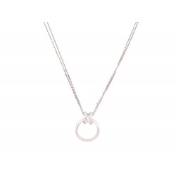 NEUF COLLIER CHAUMET LIENS 005.211218 DIAMANTS 0.3K OR BLANC 18K NECKLACE 3100€