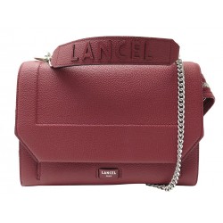 NEUF SAC A MAIN LANCEL NINON GM A09223 EN CUIR GRAINE BANDOULIERE HAND BAG 750€