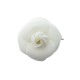 NEUF VINTAGE BROCHE CHANEL CAMELIA TOILE BLANCHE WHITE NEW CANVAS BROOCH 690€