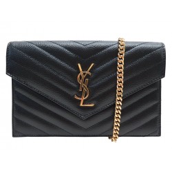 NEUF SAC A MAIN SAINT LAURENT CASSANDRE ENVELOPPE CHAIN WALLET 742920 BAG 890€