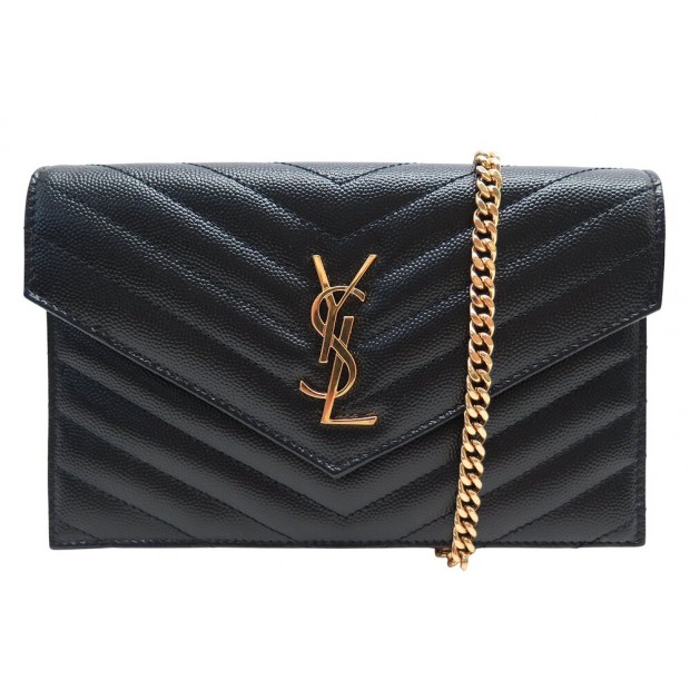 NEUF SAC A MAIN SAINT LAURENT CASSANDRE ENVELOPPE CHAIN WALLET 742920 BAG 890€