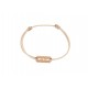 BRACELET DINH VAN LAME DE RASOIR PM EN OR ROSE 18K SUR CORDON GOLD BANGLE 570€