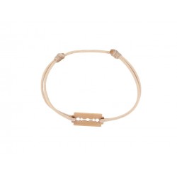 BRACELET DINH VAN LAME DE RASOIR PM EN OR ROSE 18K SUR CORDON GOLD BANGLE 570€