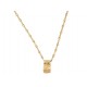 COLLIER GUY LAROCHE PENDENTIF ET CHAINE 40CM EN OR JAUNE 18K 9.1GR GOLD NECKLACE