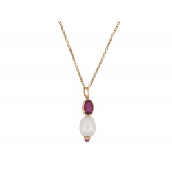 NEUF COLLIER POIRAY PERLES PRECIEUSES PM GRENAT 711122 EN OR 18K NECKLACE 1900€