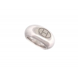 BAGUE HERMES ECLIPSE EVELYNE 49 EN ARGENT MASSIF 925 21.4 GR RING SILVER 465€