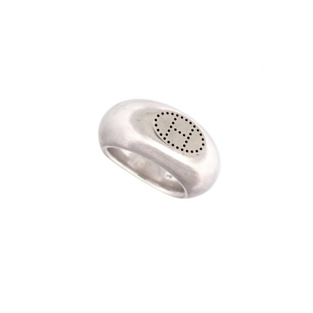 BAGUE HERMES ECLIPSE EVELYNE 49 EN ARGENT MASSIF 925 21.4 GR RING SILVER 465€