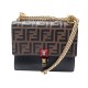 SAC A MAIN FENDI KAN I SMALL CUIR MOTIF F ZUCCA 8M0381 BANDOULIERE HANDBAG 2700€