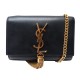 SAC A MAIN SAINT LAURENT KATE TASSEL MINI 354120 CUIR NOIR BANDOULIERE BAG 1700€