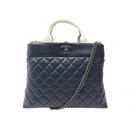 NEUF SAC A MAIN CHANEL AIRLINES PORTOBELLO FERMOIR TIMELESS CUIR HAND BAG 5600€