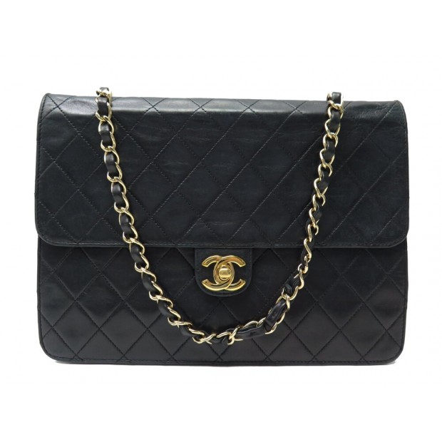 VINTAGE SAC A MAIN CHANEL SQUARE TIMELESS EN CUIR MATELASSE PURSE HAND BAG 7250€